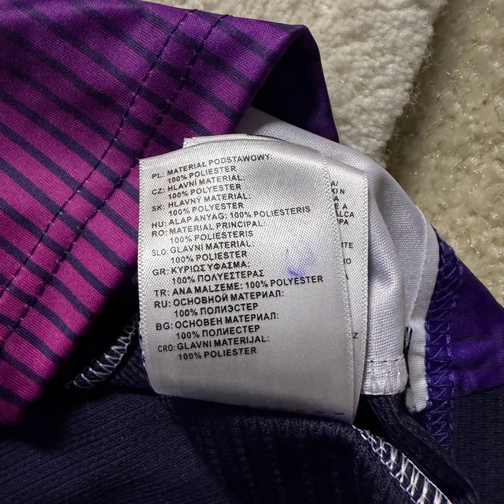 Adidas LA Galaxy 2024 Away Jersey Purple Blue Mens Size M Slim Fit Soccer Shirt